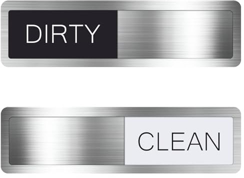Clean Dirty Dishwasher Magnet Sign Dishwasher Clean Dirty Sign Clean/Dirty Dishwasher Sliding Sign Magnetic Sign Clear and Easy to Read Font, Used for Cleaning and Dirt Reminder Signs,Kitchen Gadgets