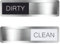 Clean Dirty Dishwasher Magnet Sign Dishwasher Clean Dirty Sign Clean/Dirty Dishwasher Sliding Sign Magnetic Sign Clear and Easy to Read Font, Used for Cleaning and Dirt Reminder Signs,Kitchen Gadgets