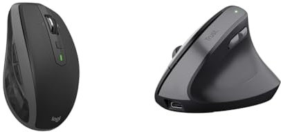 Logitech MX Anywhere 2S & Trust Yuno Souris Ergonomique sans Fil,