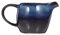 ULTECHNOVO Ceramic Milk Cup Pitcher Blue Milk and Gravy Jug Handle Spout Mini Pitcher