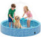 PawHut Hundepool Faltbar Planschbecken mit Brunnen- und Wasserpolsterdesign Ø160 x 30 cm rutschfest Hundebadewanne Swimmingpool Schwimmbecken für Hunde und Katzen
