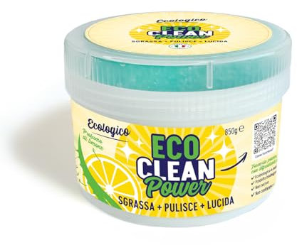 BETTI CLEAN - ECO CLEAN POWER Pasta Pulente Universale Pulizia Forno Incrostato, Piano Induzione, Vetro Doccia, Fragranite, Inox. Detergente Multiuso Potente. Confezione da 500gr