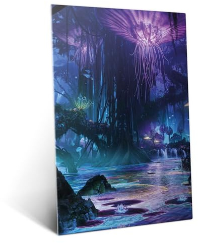 Displate Offiziell Avatar MetallPoster - Triptych (middle) - Magnetische Befestigung Inklusive Lizenziert Bilder Poster 67.5 cm x 48 cm
