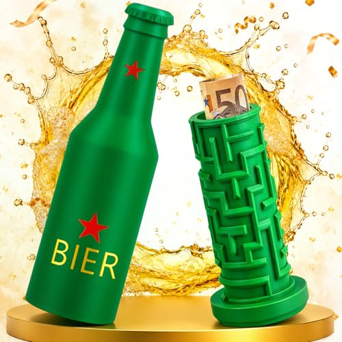 Anruzon Upgrade Geldgeschenke Geburtstag Mann Bierkiste, Kreative Labyrinthbox Geldgeschenke Verpackung für Geburtstagsgeschenke Geburtstag Mann