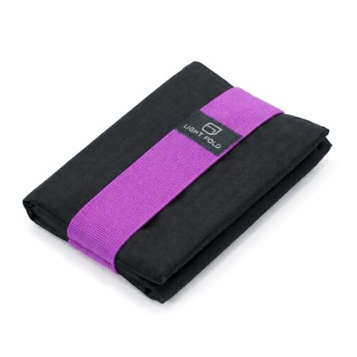 LIGHT FOLD Slim Wallet Herren Minimalistische Vordertasche mit RFID-Schutz | Ultra-dünn Leicht Kompakt Mini Kleines Dreifach Stoff Wasserabweisend Elastischem Band Geld und Kartenhalter Reisen Sport EDC