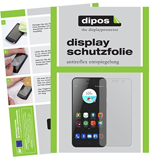 dipos 2x Matte Screen Protector for ZTE Blade A520 | Ultra-Thin, Anti-Glare, Anti-Reflective, Perfect Fit, Anti-Scratch, Bubble-Free, Fingerprint Compatible, Easy Installation