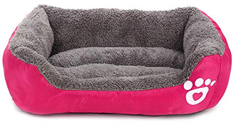 PETCUTE Letto Cuccia per Cani Letti per Cani Piccoli Grandi Taglia Media con Cuscino Foderato XL Rosa