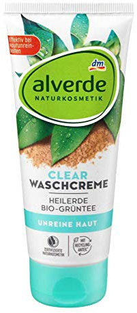 alverde NATURKOSMETIK Waschcreme Clear Heilerde, 1 x 100 ml