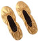 ASVP Shop Women's Foldable Portable Pumps Flats Ballet Shoes with Carrier Pouch Bag Perfect for Weddings and Parties Gold
