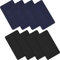 WILLBOND 8 Stücke Nylon Patches Selbstklebende Nylon Patches wasserdichte Patches für Kleidung Daunenjacke Zelt Kleidung Tasche (Schwarz, Dunkelblau)