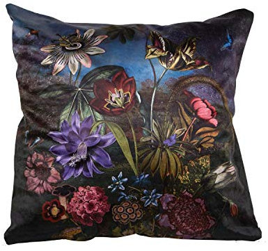 Skandinavisch Französisch Design Samt Kissenhülle Kissenbezug Annabel Blumen Botanic Tropical Jungle