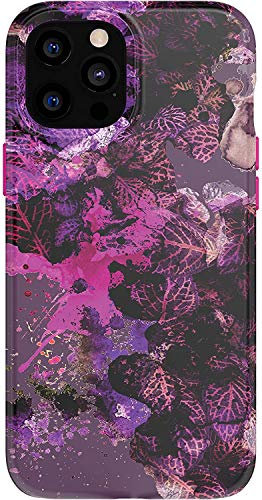 tech21 EcoArt Collage Pink and Purple for Apple iPhone 12 Pro Max 5G - Fully Biodegradable Phone Case with 3 Meter Drop Protection