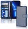 TECHGEAR iPhone 13 Pro Max Leather Wallet Case, Flip Protective Case Cover with Wallet Card Holder, Stand and Wrist Strap - Blue PU Leather with Magnetic Closure Designed for iPhone 13 Pro Max 6.7