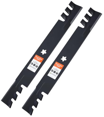 Grasscool 106,7 cm Rasenmäher Mulchmesser für 134149 138971 Craftsman LT2000 LT1000 Poulan Pro Husqvarna 106,7 cm Deck Aufsitzrasenmäher Ersatz 532138971 532134149 138498 5-Punkt-Stern (2 Stück)