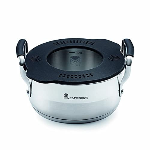 CACEROLA 16CM ACERO INOX INDUCCIÓN C/TAPA