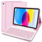 Keyboard Case for iPad 10th Generation 10.9“2022, Case with UK Layout Keyboard for iPad 10.9 Inch, Slim Smart Case With Detachable Wireless Bluetooth Keyboard for iPad 10th Gen 10.9 2022-Pink