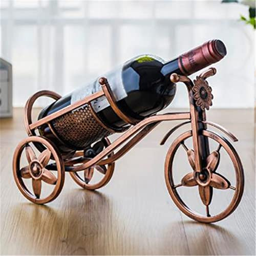 MILEVO Casier à vin ， Présentoir à Bouteilles, décoration de Cave à vin en Fer forgé for Bicyclette décoration de casier à vin en Fer forgé (Color : Argento, Size