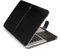 Coque de protection pour MacBook Air 13, modèle A2681, coque de protection en cuir synthétique pour ordinateur portable M2 MacBook Air 13,6, noir