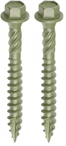 TIMCO Timber Screws – Hex Head – Exterior Green – 6.7 x 60 - Box of 50 (Pack of 2)