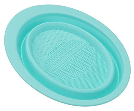 FRCOLOR 1 x Cleaning Pad Silicone Brush Cleaner Trays Makeup Box Silicone Brush Clean Mat Cosmetic Cleaning Scrubber Silicone Scrubber Clean Pad