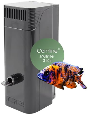 Tunze Comline Multifilter 3168 I Süßwasserfilter zur Oberflächenabsaugung + Absaugung von Bodennähe für Aquarien mit 200-500 L I Aquariumfilter mit starker Magnethalterung I Flexibles Filtermedium