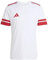 adidas Men's SQUADRA25 Jersey Short Sleeve, White/Team Power red 2, XXL