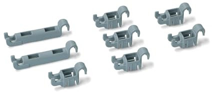 KGA SUPPLIES Lower Basket Flip Plate Rack Bearing Kit Clip Set for Bosch Dishwasher