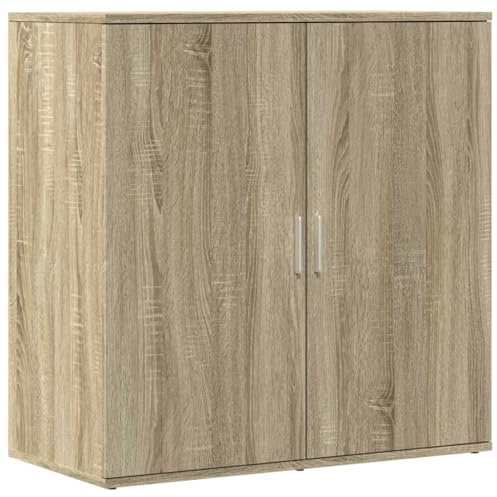 vidaXL Sideboard, Kommode mit Stauraum, Beistellschrank für Wohnzimmer Küche Flur, Anrichte Schrank Highboard, Modern, Sonoma-Eiche Holzwerkstoff