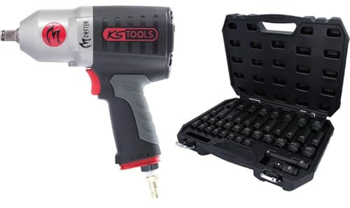 KS TOOLS Clé à chocs monster 1690nm - 220mm - 515.1210 & 515.0065 douills et ensemble de douilles