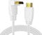 TNP 4K HDMI Cable Right Angle 270 Degree (10FT) - White High Speed 18GBPs HDMI Wire Cord 4K 60Hz HDR 2K 2160p 1080p 1440p 3D ARC/eARC Ethernet For Video Gaming Xbox One X PS 4 Pro & Apple TV HDTV