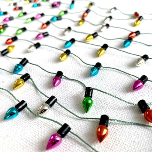 AKSXU Wichteltür Zubehör Lichterkette, 1m Miniatur Wichtel Lichterkette für Weihnachtsbaum, Wichteltür, Mini Weihnachtsdeko, Spaß für Kinderzimmer, Weihnachtslichterkette, Puppenhaus Lichterkette