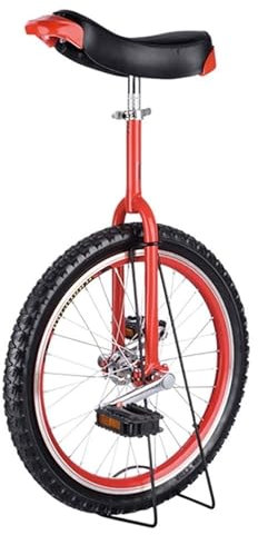 Einrad Erwachsene Trainer Trainer-Einrad for Kinder/Erwachsene, Outdoor-Einrad, 18-Zoll-Radbalance-Fahrrad-Einrad Mit Leichtmetallfelge Und Ständer, Benutzergröße 140–165 cm(Red)