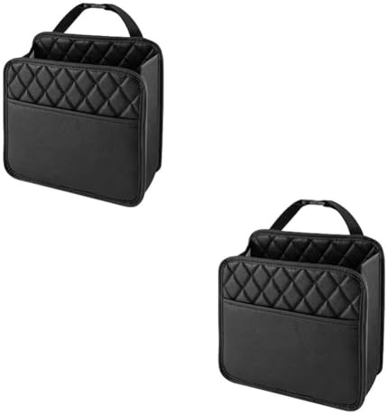 ZDDYUU Car Seat Back Hanging Bag for Nissan Quest 2011-2017, Car Storage Organiser Front Seat Bottle Bag Storage Box Organizer Travel Tidy Leather,Two Pieces