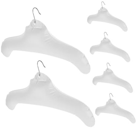 GALPADA 6 Stück Aufblasbare Kleiderbügel Kleiderbügel Reise Kleiderbügel Kleiderbügel Aus Metall Zum Trocknen Von Kleidung Mit Clips Kleiderbügel Für Zuhause Kleiderbügel Für Den
