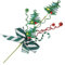 CHICAMPERA Weihnachtsbaumstrauß Weihnachten Weihnachtsbaum Dekoration Christbaumschmuck weihnachtsbasteln Weihnachtsbaum Topper Kiefernbaum- Weihnachtsbaum Picks Eisendraht Green