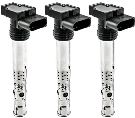 Fesuda 20116 Zündspule, 3 Stück Zündmodule passend für VW Fox Hatchback/Polo IV (2002-2011), Skoda Fabia II/Fabia I (2001-2014)