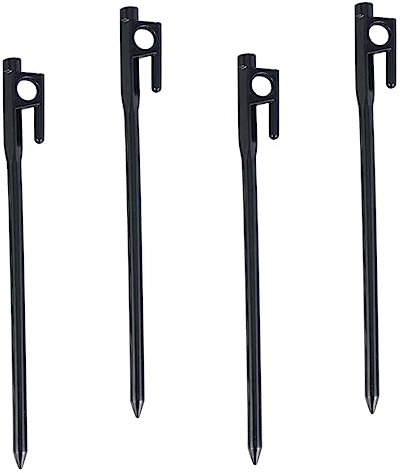 BESTonZON 4stücke Camping Erdnägel Gusseisen Zeltpflöcke Für Strand Für Outdoor-aktivitäten Und Campingzubehör