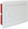 MeanWell Centrale à encastrer de 12 modules, 330 x 255 x 80 mm, porte blanche, IP40 d'intérieur, cadre amovible, idéal pour les installations électriques domestiques et industrielles