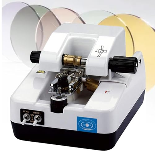 MTTXY Optical Lens Groover, Stainless Steel lens grooving machine Auto lens groover, 0-7mm Adjustable Slot Width, Lens thickness 1.5-11mm for Glasses Shop