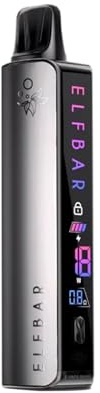 Elfbar Elfa Master – 850 mAh Vape Basisgerät, kompatibel: Elfa & Lost Mary Pods, Display, regelbare Leistung - Kein Liquid, kein Nikotin enthalten - Dark Cosmo
