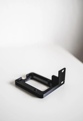 1U Rackmount Halterung für Raspberry Pi 4 & 5 – 19/10 Zoll Montagerahmen – 3D Druck Rack Adapter (Schwarz)