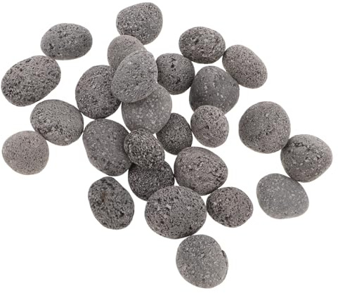 SOIMISS Sauna Heizsteine 1 kg Natürliche Kleine Dampf und Trockensaunasteine aus Vulkanischem Gestein Hitzebeständige Ersatzsteine für Saunaofen Innen und Außensauna Dampfbadzubehör