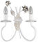 Helios Leuchten 303148 Florentiner Wandleuchte Wandlampe | Kerzenwandlampe | Lampe Leuchte Wandlüster Landhausstil | 2 x E14