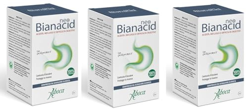 ABOCA - neobianacid 3 Packungen mit 45 Tabletten schützt die Schleimhaut Bekämpfung der Brennen