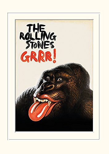 Rolling Stones Drucken, Papier, Mehrfarbig, 30 x 40 cm
