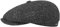 Stetson Hatteras Shetland Wool Flatcap - Schirmmütze Herren - Schiebermütze aus Wolle - Innen mit Baumwolle gefüttert - Herrencap Herbst/Winter anthrazit 57 cm