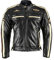 Motorradjacke XLS Classic One für Herren schwarz Retro Bikerjacke herausnehmbares Thermofutter Größe L