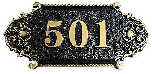 Vintage Door Numbers Plaque Personalised Door Sign Plate Customized House Number Sign Plate Acrylic Room Plaque For Home Family Hotel Flat Garden Mailbox Office Dormitory 1-8Numbers