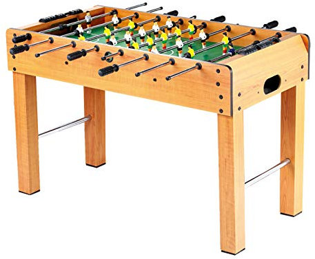 Calma Dragon 638, Fußballtisch, Fußballtisch aus Holz, 2 Bälle, Kickertisch, Fußballspieler, Sport, mit Beinen, (Größe 121 x 61 x 79 cm) Fußballspiel