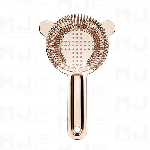 MJFLAIR Japón YUKIWA 2 puntas Baron Colador de barra de cóctel (espejo oro rosa)